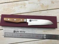 UNR-02 Shimomura Нож кухонный Сантоку 160 мм,сталь VG-10,33 слоя,стабилизированная древесина
