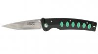 MC-0044C Нож складной, VG-10 San Mai (3-сл.пакет), клинок в форме танто, алюмин. рукоять (син/лил.), клипса