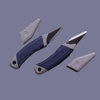 RB-2/L Нож для резьбы по дереву 160/50, углеродистая сталь, рукоять полимер с резин.вставкой, серый