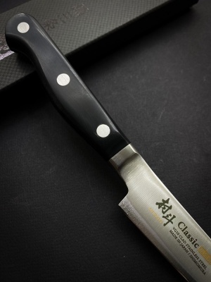 MCL-112 MURATO Classic Нож кухонный овощной 90мм, сталь VG-10, рукоять Pakka Wood