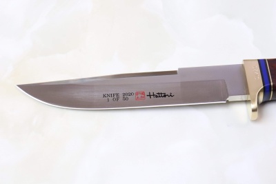 Нож Hattori Year 2020 Limited Edition Custom Knife сталь VG-10 215-115 кокоболо-латунь-бирюза