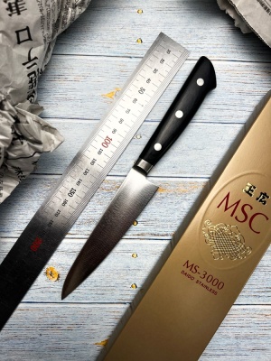 11006 MASAHIRO MSC-3000 Нож кухонный универсальный 120мм, нерж.сталь MBS-26, рук. Pakkawood