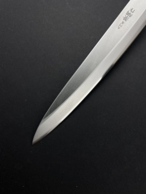 DKT-S37 DAIMON-YA Нож кухон. Янагиба 200 мм, Молибден-Ванадиевая сталь, рук.магнолия, для левши