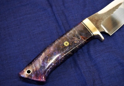 Нож туристический Suzuki Hiroshi 102/220 мм, VG-10 laminated steel, stabilize wood