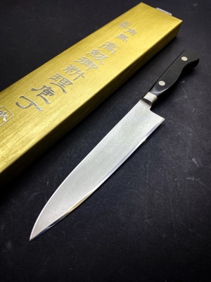 TU-9009 Shimomura Нож кухонный универсальный 150 мм,молибден-ванадиевая сталь,стабилизированная древесина