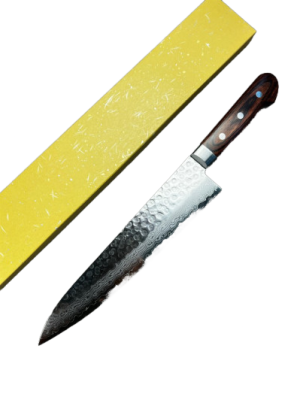 07227 Нож кухонный Шеф 240 мм, SAKAI TAKAYUKI Damascus VG-10, 17 сл., рукоять махагон