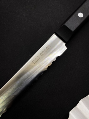 AB-5425 SEKI MAGOROKU Wakatake Нож кухонный для хлеба 210-340мм, 131г, высокоуглеродистая нерж. стал